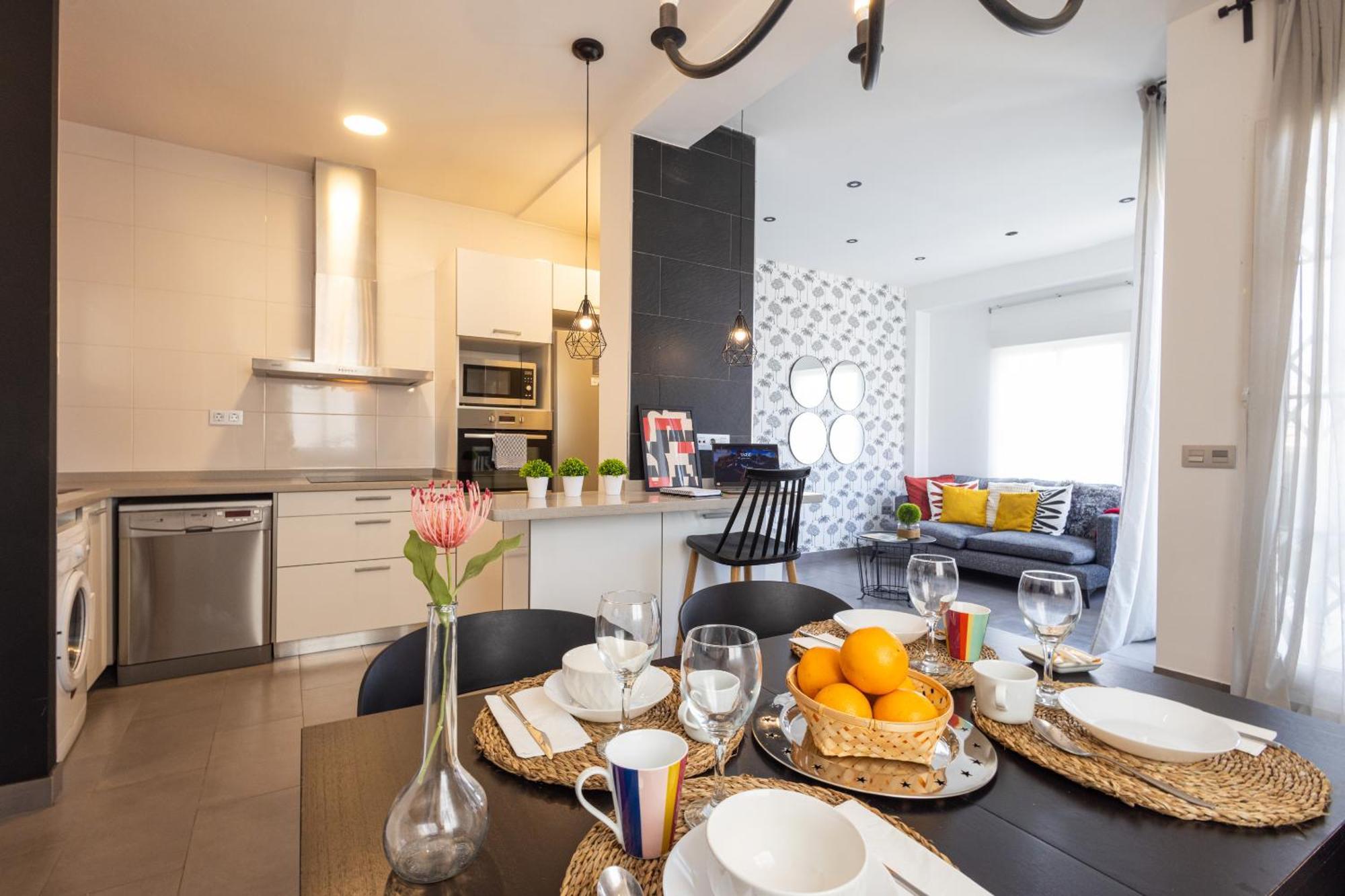 Florit Flats - Stylish 2 Bedroom Ac Wifi Terrace Attic In Valencia Center Exteriér fotografie